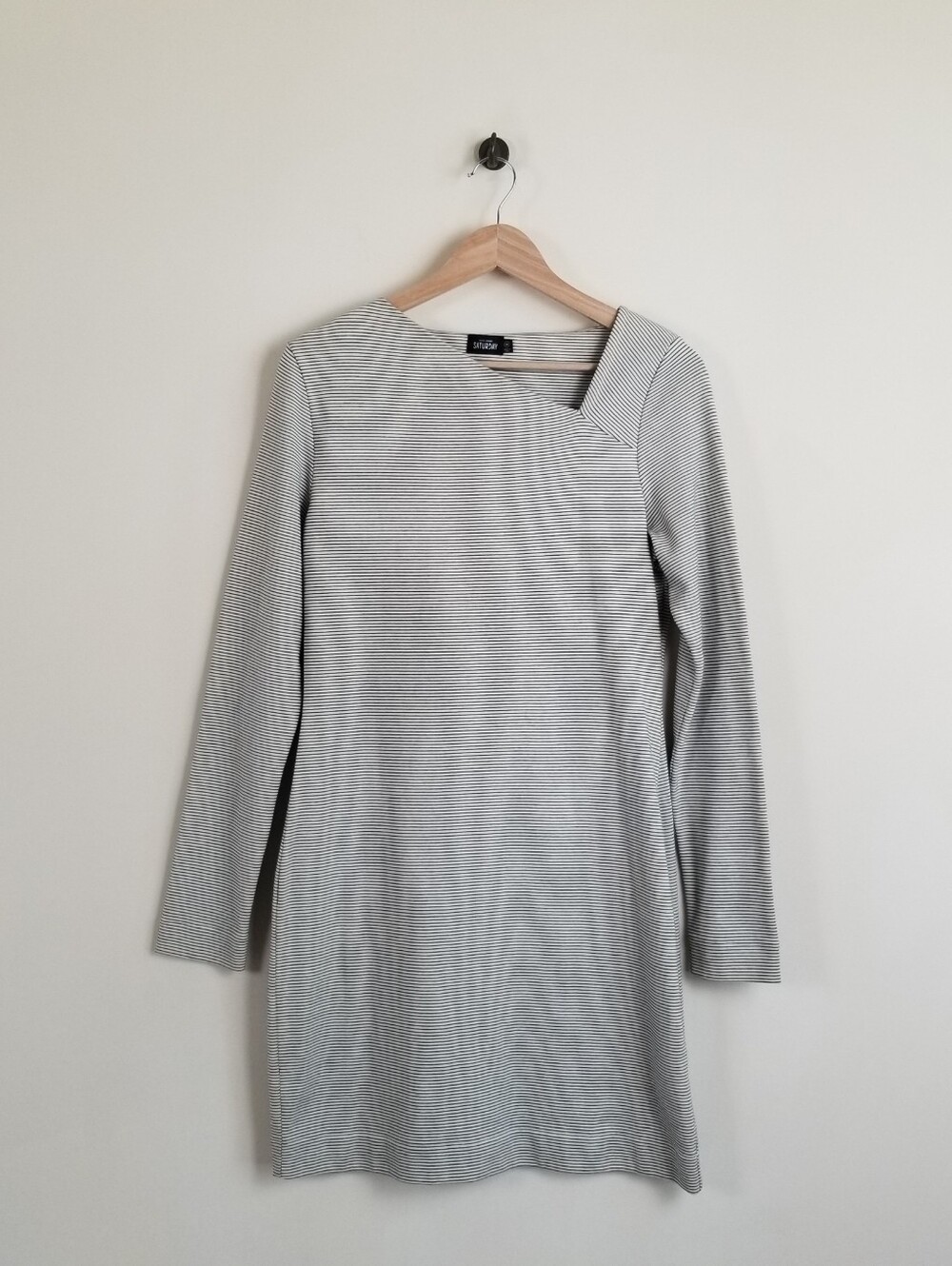 Kate Spade Saturday Striped Cotton Long Sleeve Dress Size Medium